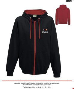 Sweet-Shirt zippé à capuche