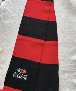 Écharpe rouge et noir